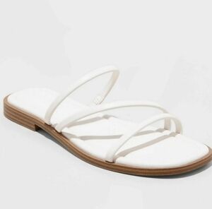 UNIVERSAL THREAD LOUIE FLAT WOMEN'S COLOR WHITE SIZE US 8.5